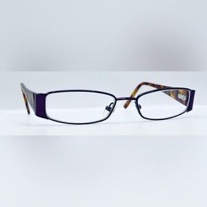 Easy Clip Brown Purple Rectangular Sunglasses Frames Only